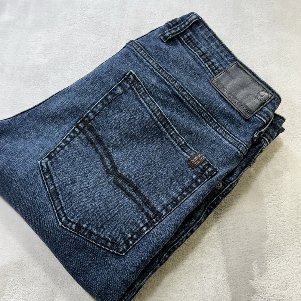 Buffalo David Bitton Jackson-X Straight Stretch Jeans Men's 34x30 Dark Wash
